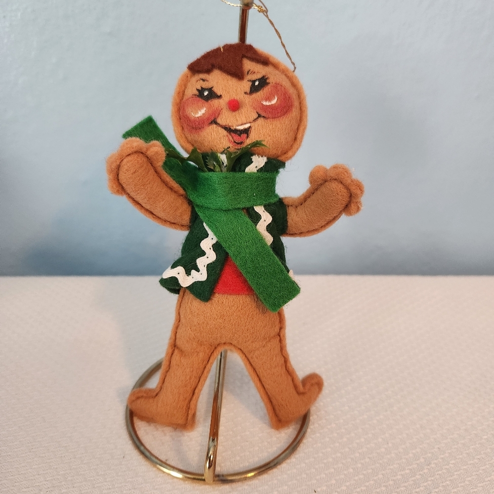 1991 Annalee Gingerbread Man Ornament Vintage 90s